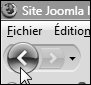 Les boutons Reculer d'une page et Avancer d'une page du navigateur Firefox - Joomla